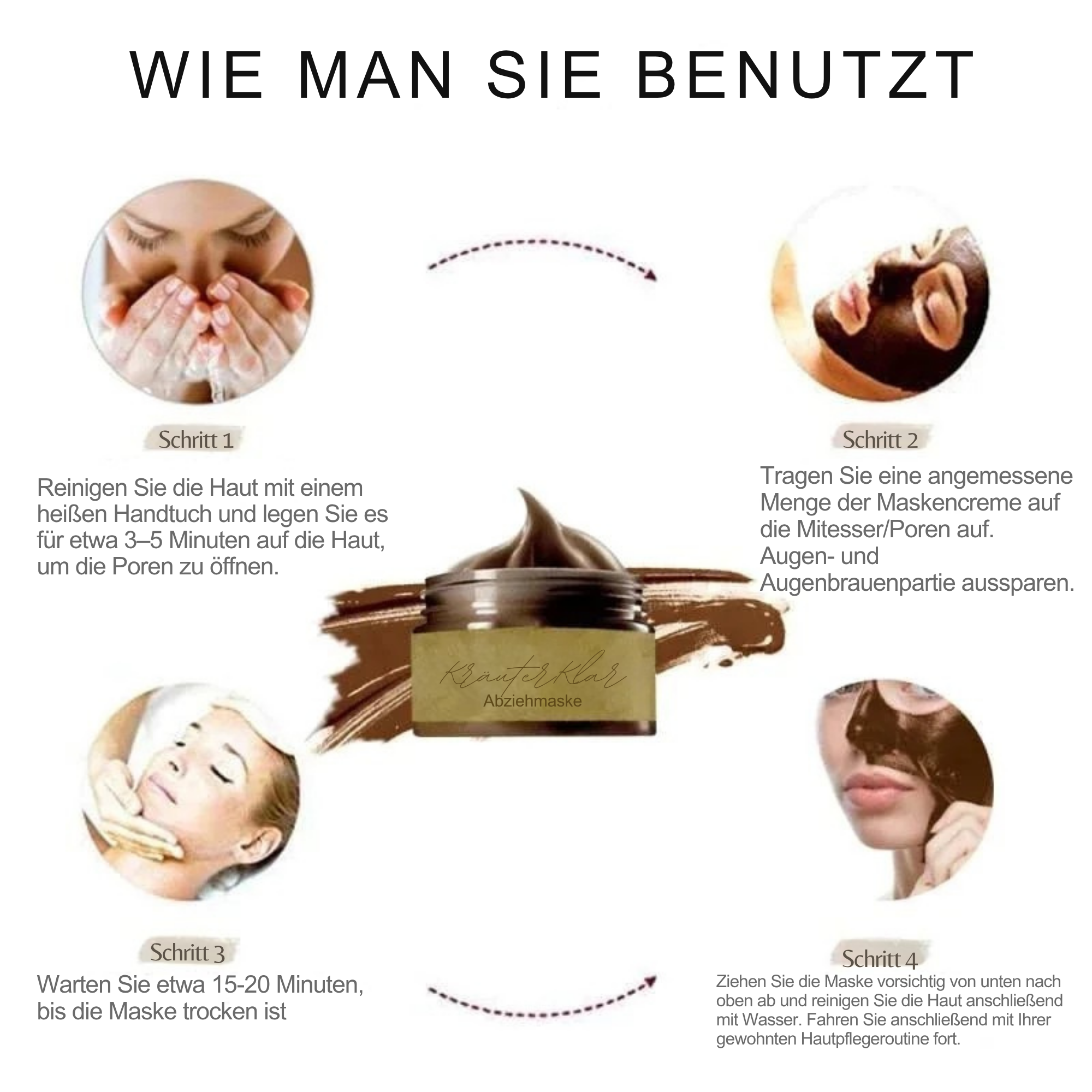 KräuterKlar™ / Pro-Kräuter Verfeinernde Abziehbare Gesichtsmaske