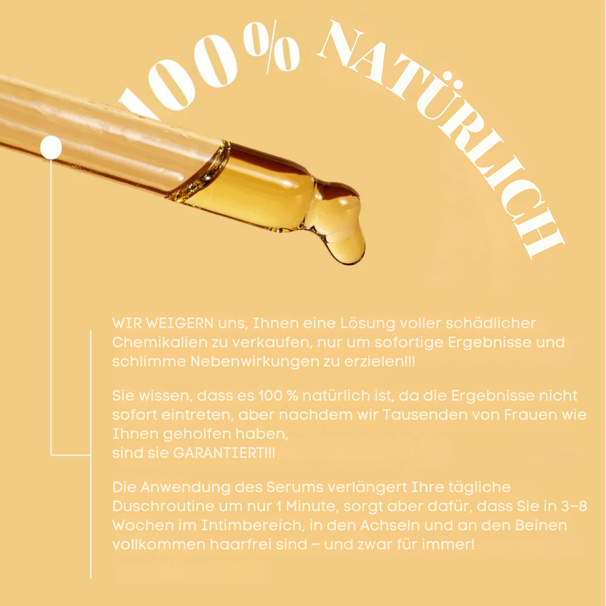 SeidenSanft™ / Seidiges Haut-Haarentfernungsserum