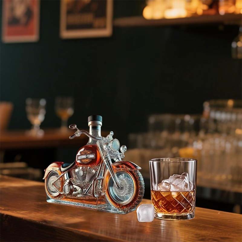 BikeBottle™ / Kreative Motorrad-Weinflasche Aus Glas