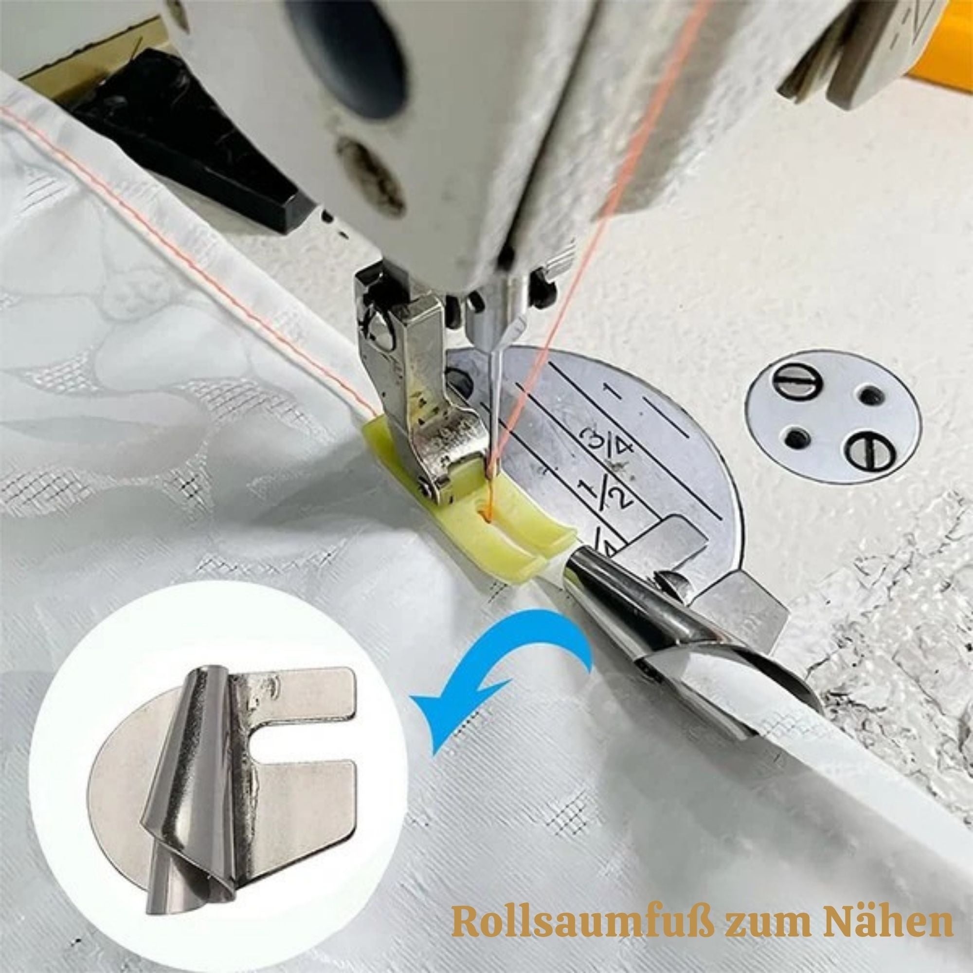 NahtNavi™ / Präzisions-Spiralsaumfuß Zum Nähen (4+4 GRATIS)
