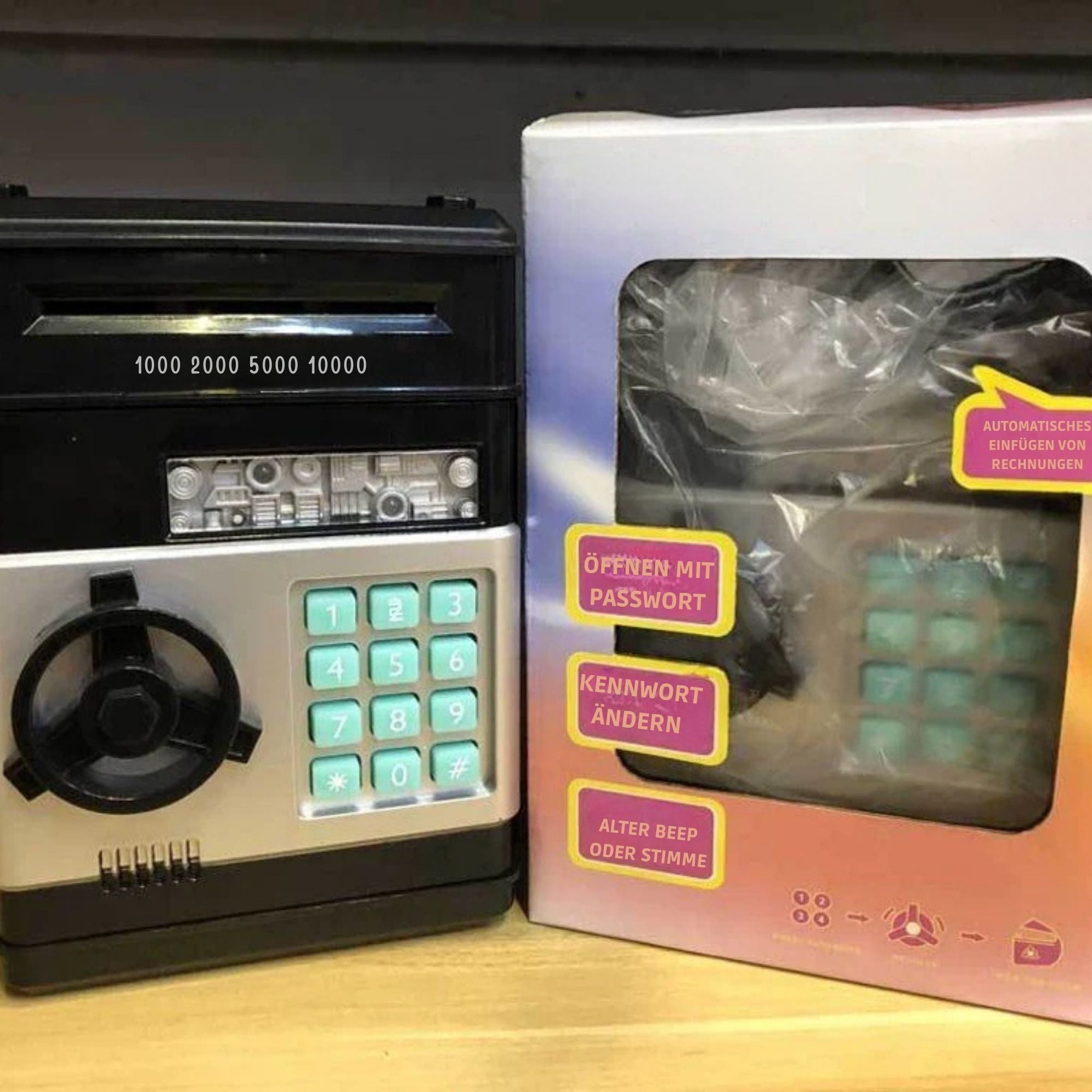 KassenKönig™ / Elektronisches Mini-Geldautomaten-Sparschwein