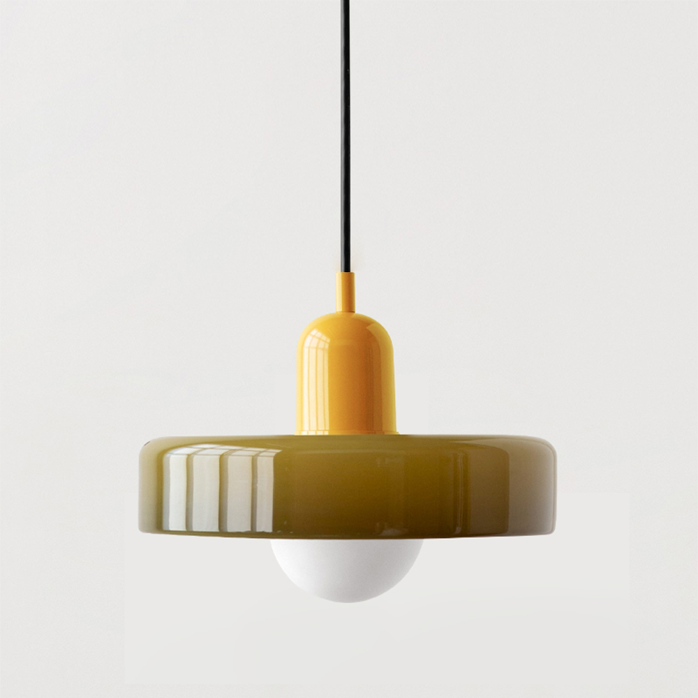 Aurelio™ | Bauhaus-Pendelleuchte aus farbigem Glas