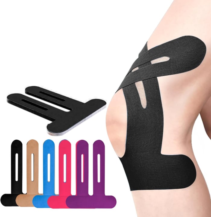 KnieKraft™ / Vorgeschnittene Kinesiologie-Streifen Für Schmerzfreie Bewegung