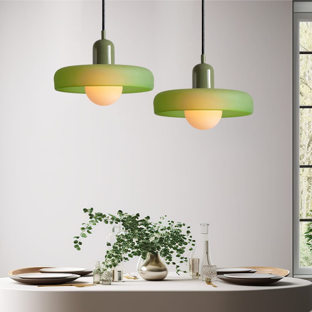 Aurelio™ | Bauhaus-Pendelleuchte aus farbigem Glas