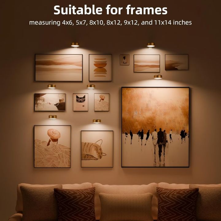 1+1 Gratis | Magnetische LED-Galerieleuchte – Wiederaufladbar & Stufenlos dimmbar