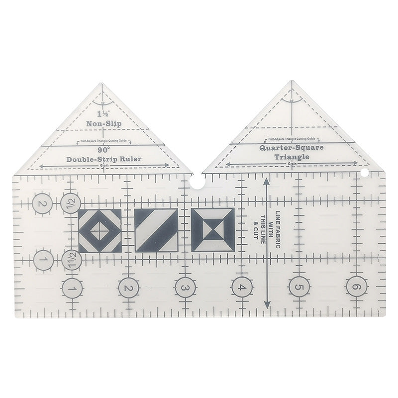 Henrike 90° Doppelstreifen-Lineal für Patchwork und Quilten