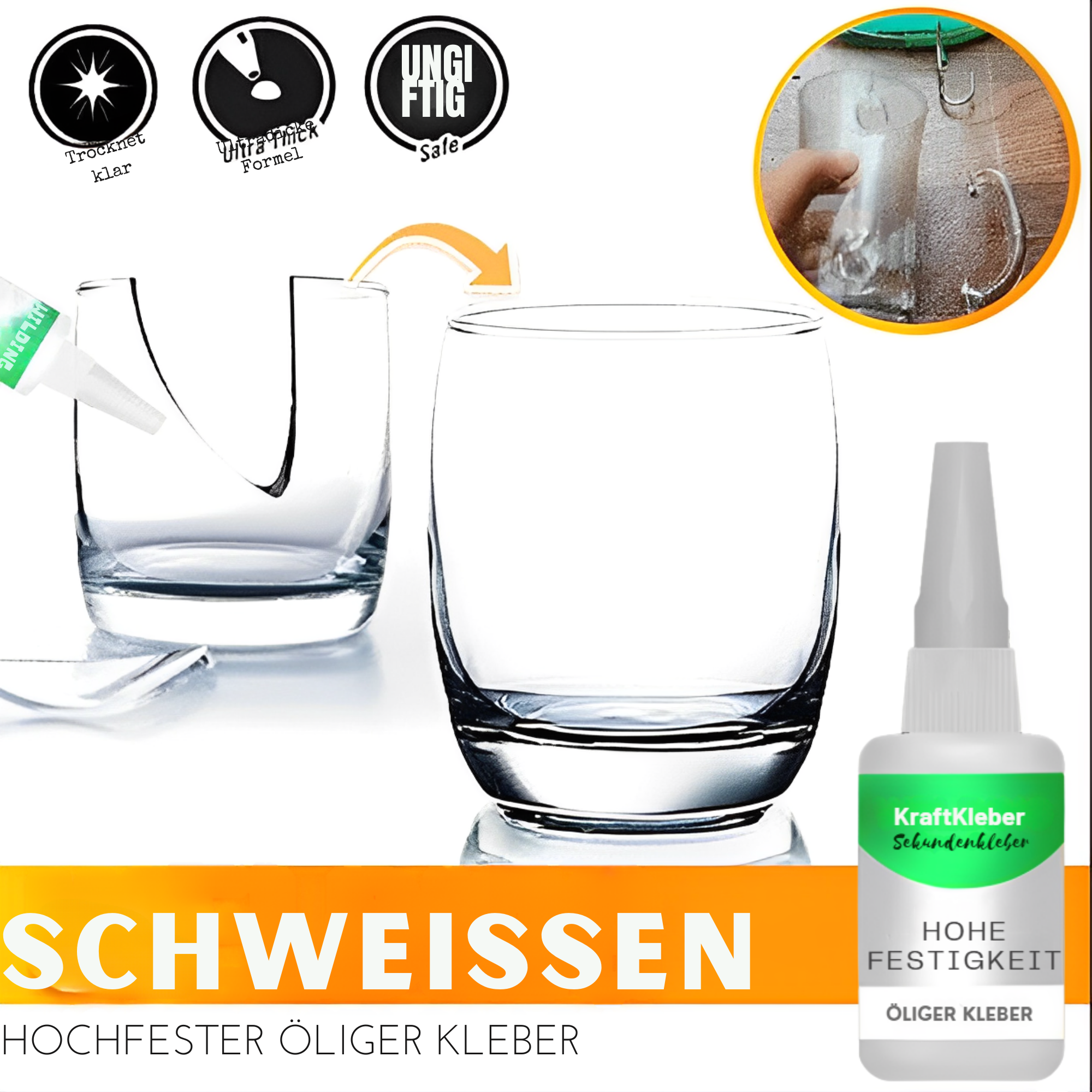 KraftKleber™ / Ölhaltiger Kleber Mit Hoher Festigkeit (1+1 GRATIS)