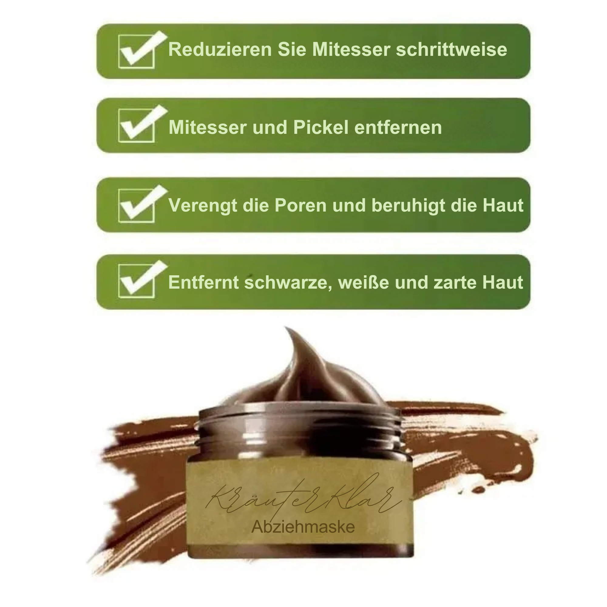 KräuterKlar™ / Pro-Kräuter Verfeinernde Abziehbare Gesichtsmaske