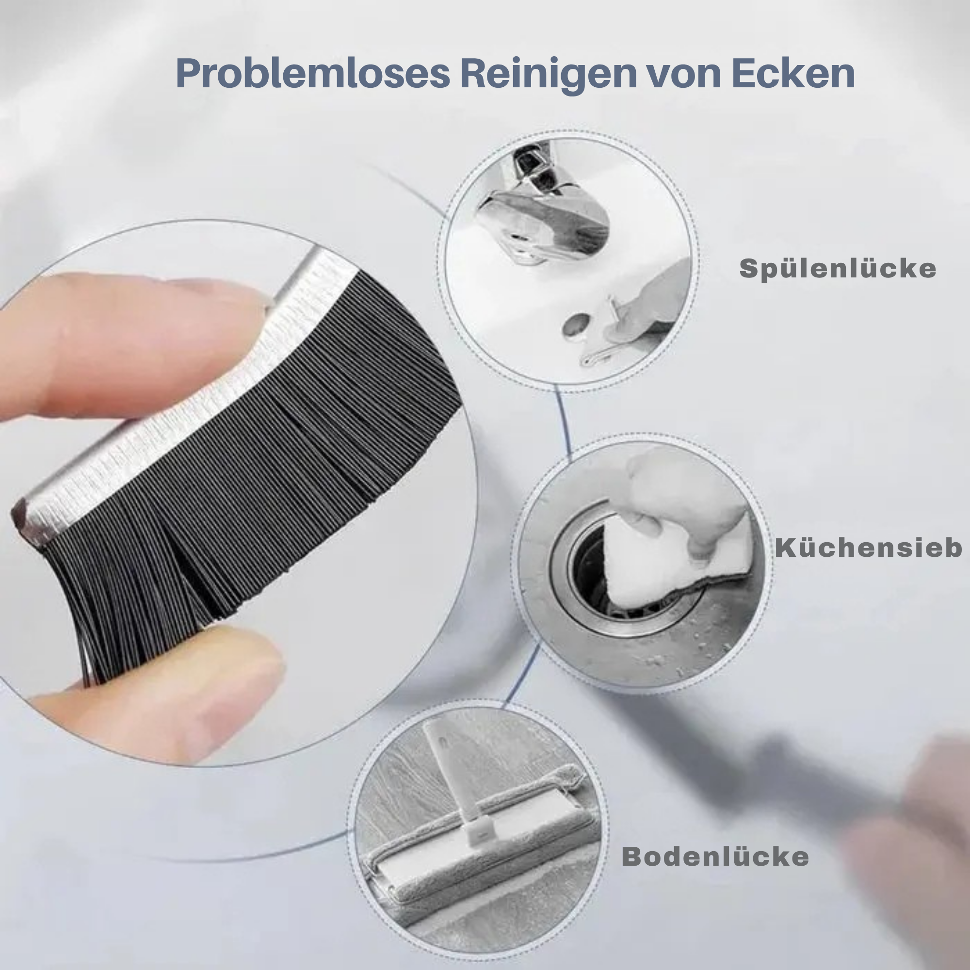 GriffGlanz™ / Fugenreinigungsbürste mit harten Borsten