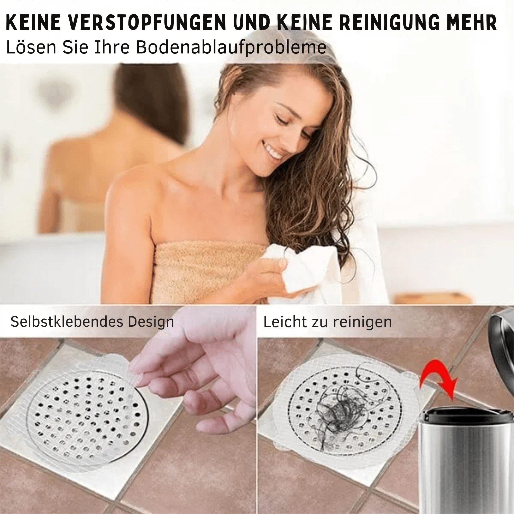 DrainHeld™ / Einweg-Bodenablaufaufkleber