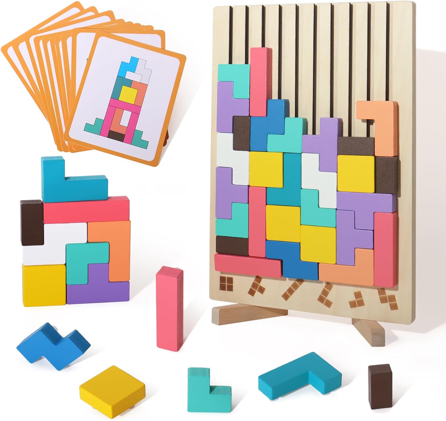 Tilo™ | Pädagogisches Holz-Stapelspiel