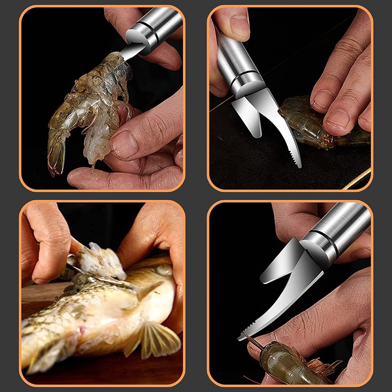 MarinEdge™ / Multifunktionales 5-in-1 Garnelen- & Fischmesser