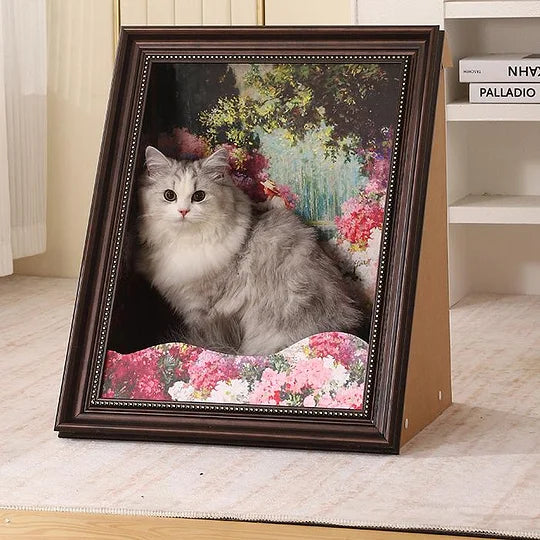 KratzKunst™ / Mona Lisa Und Malerei Kratzbett Für Katzen