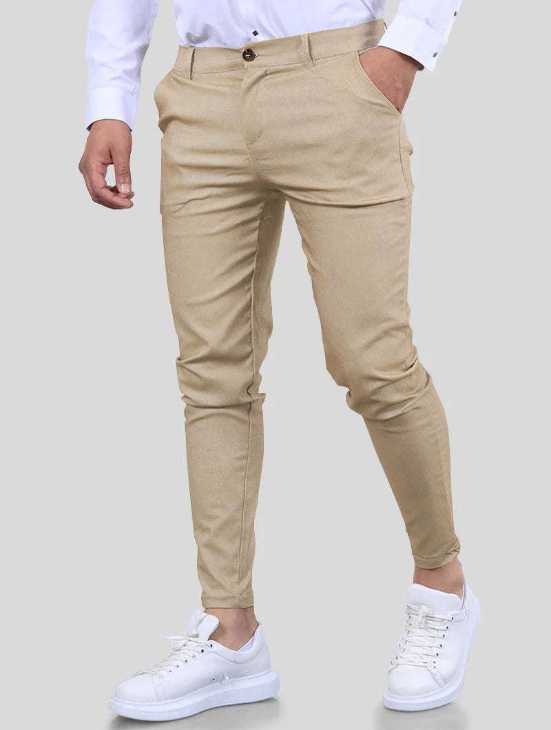 Flexform – Slim-Fit Stretchhose in Blau mit 4-Wege-Stretch für maximale Beweglichkeit