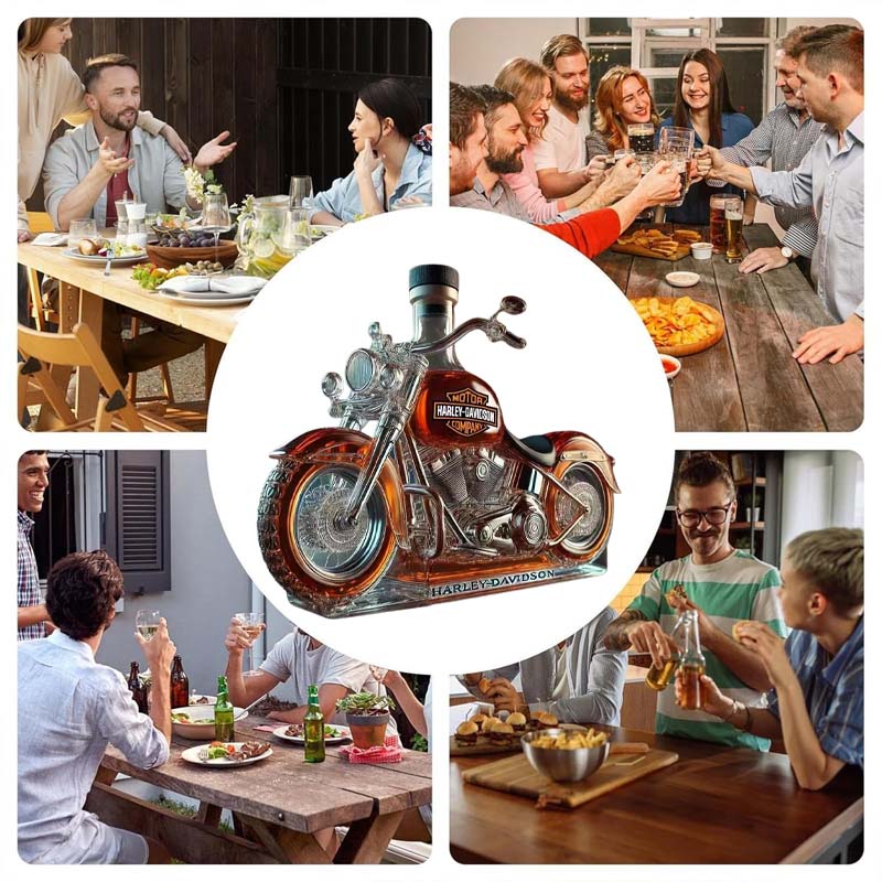 BikeBottle™ / Kreative Motorrad-Weinflasche Aus Glas