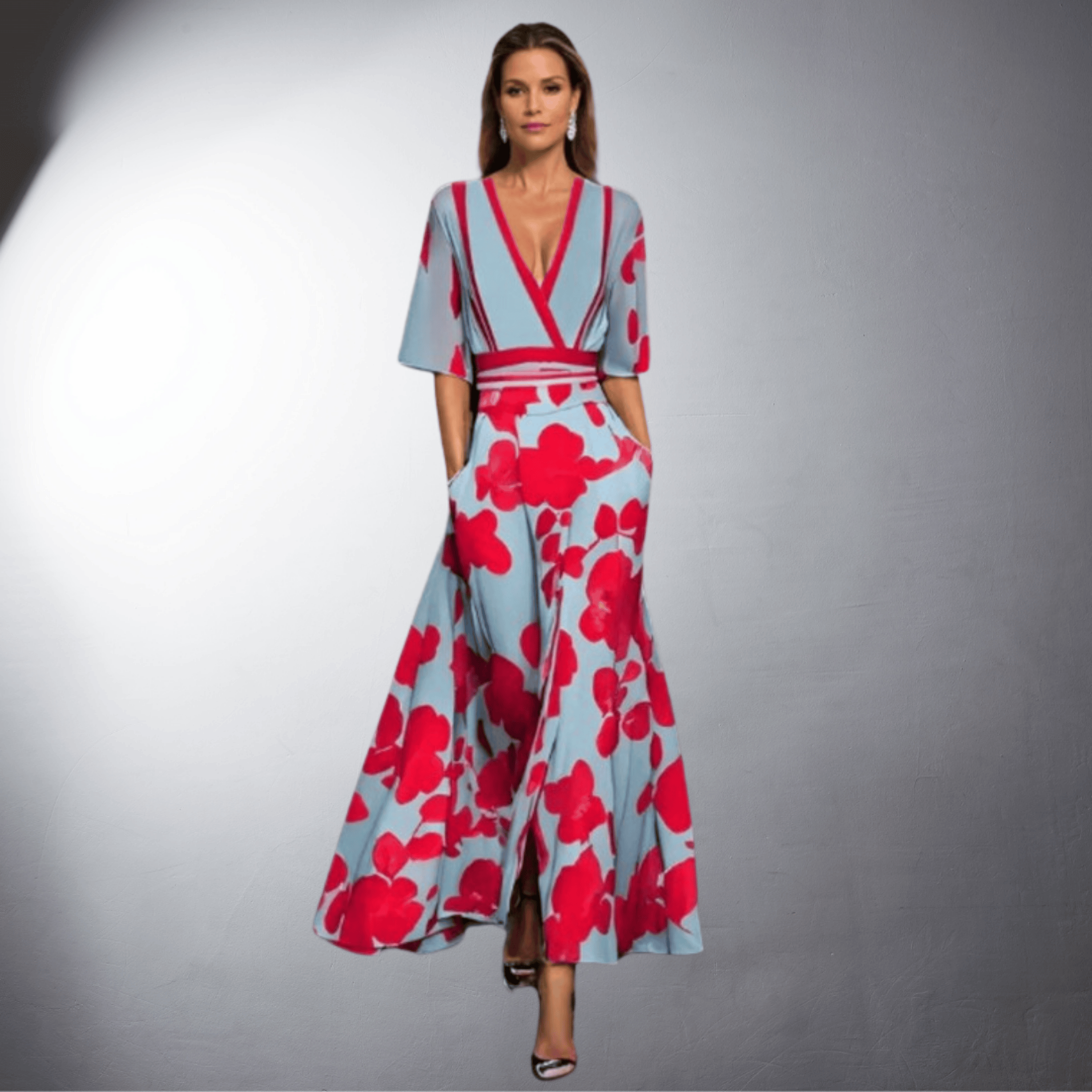 Lena™ | Handgefertigtes elegantes Blumenkleid