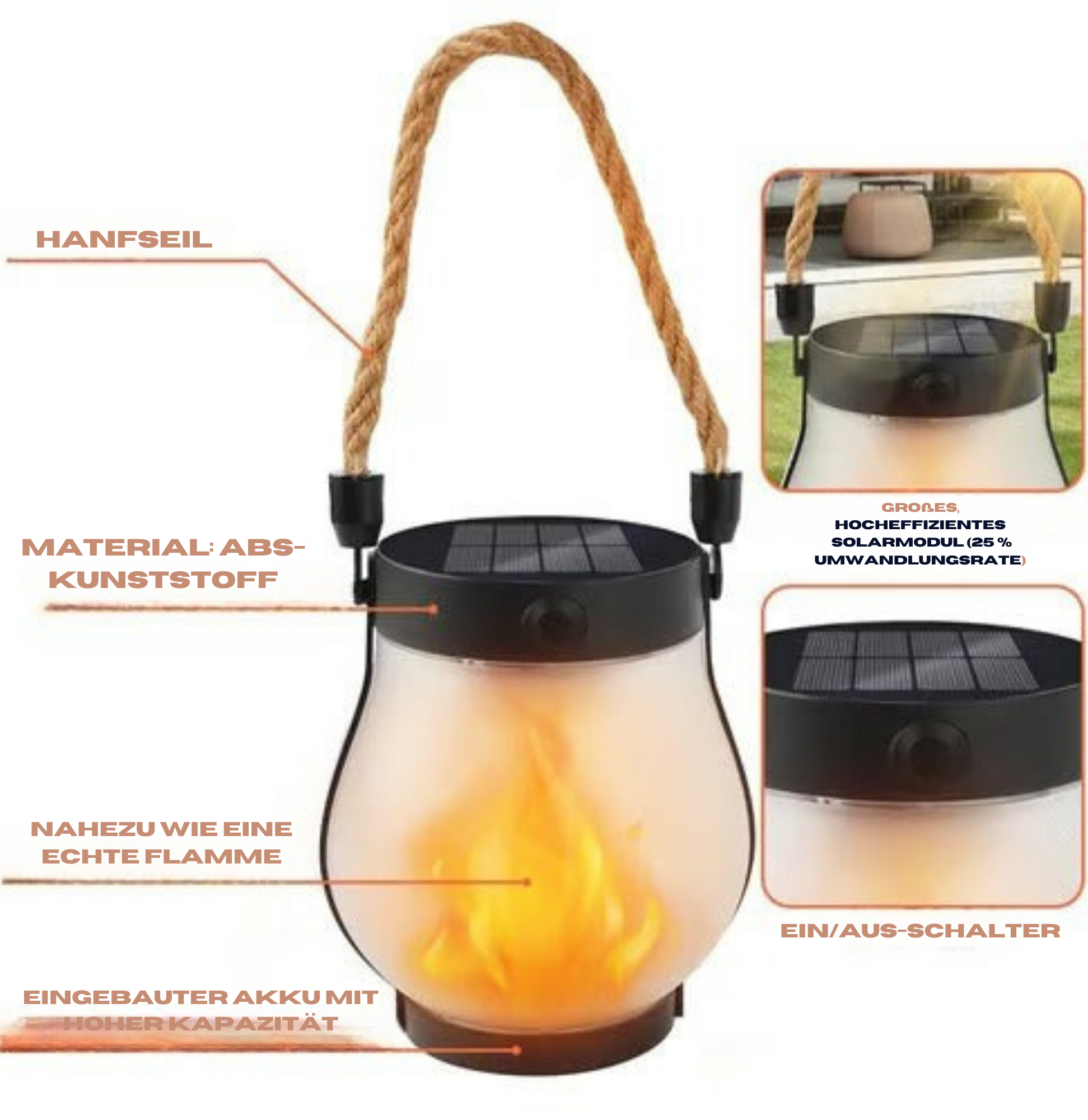 LichtLoder™ / Tanzende Flamme Solarlicht Laternen