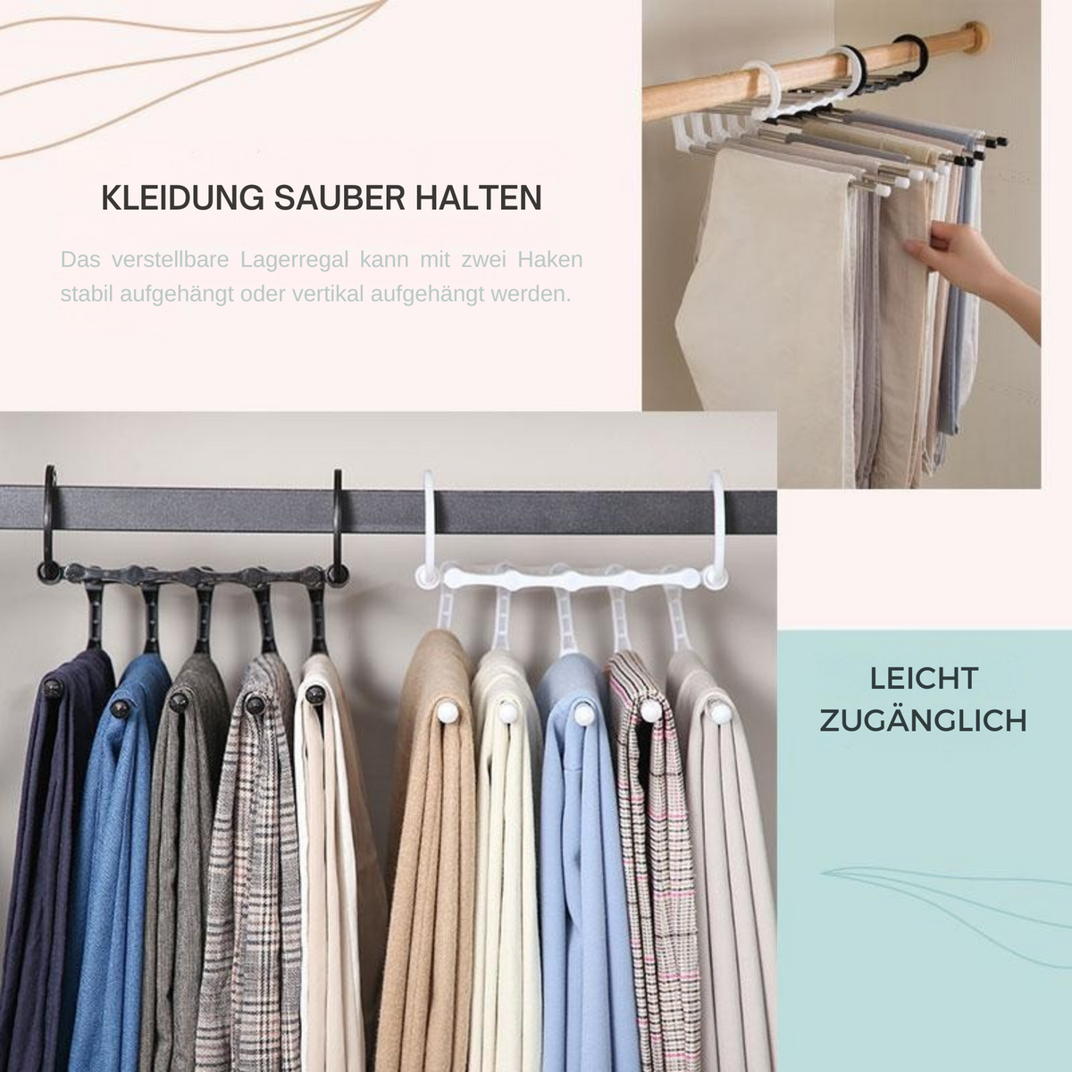 Multifunktionaler Hosenbügel