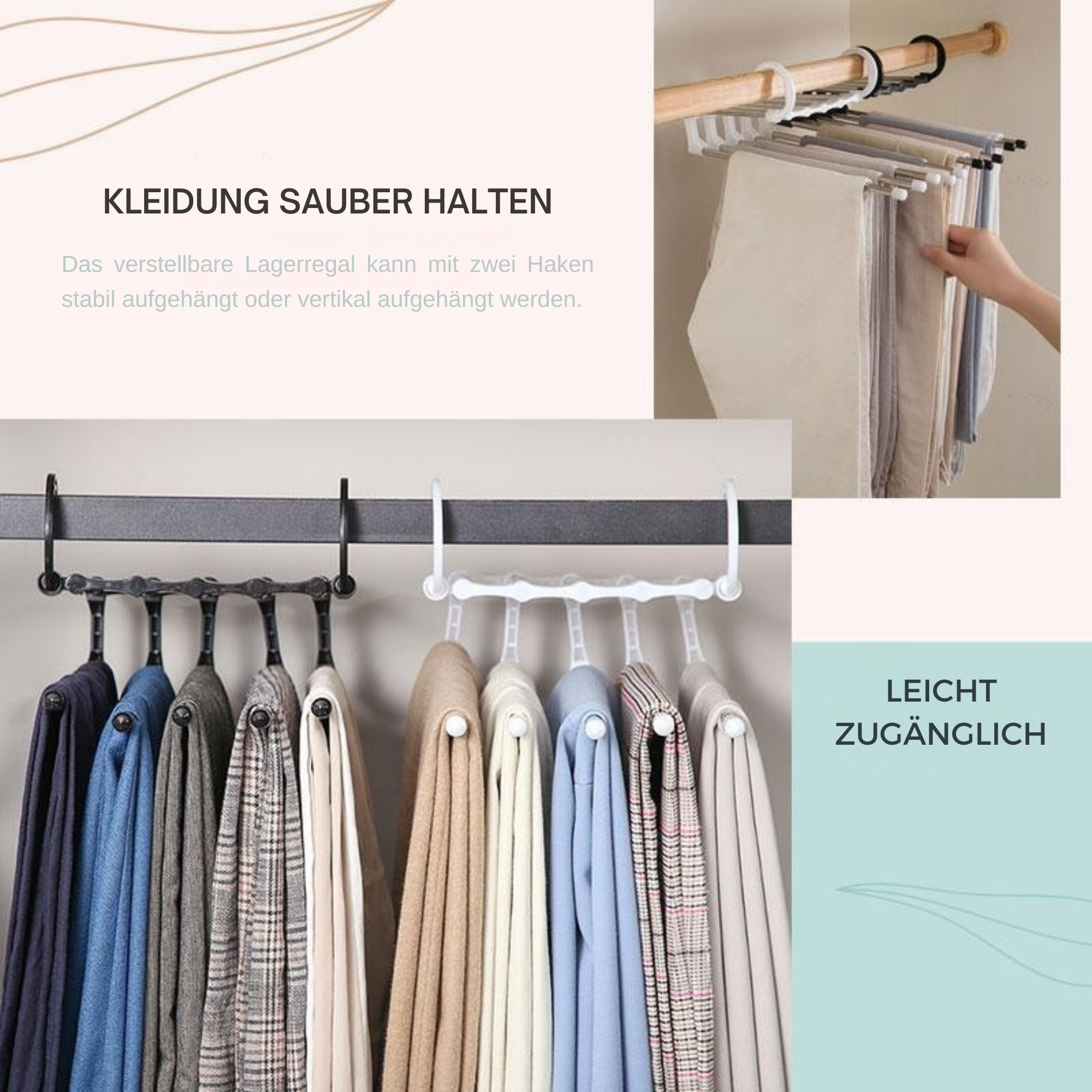 Multifunktionaler Hosenbügel
