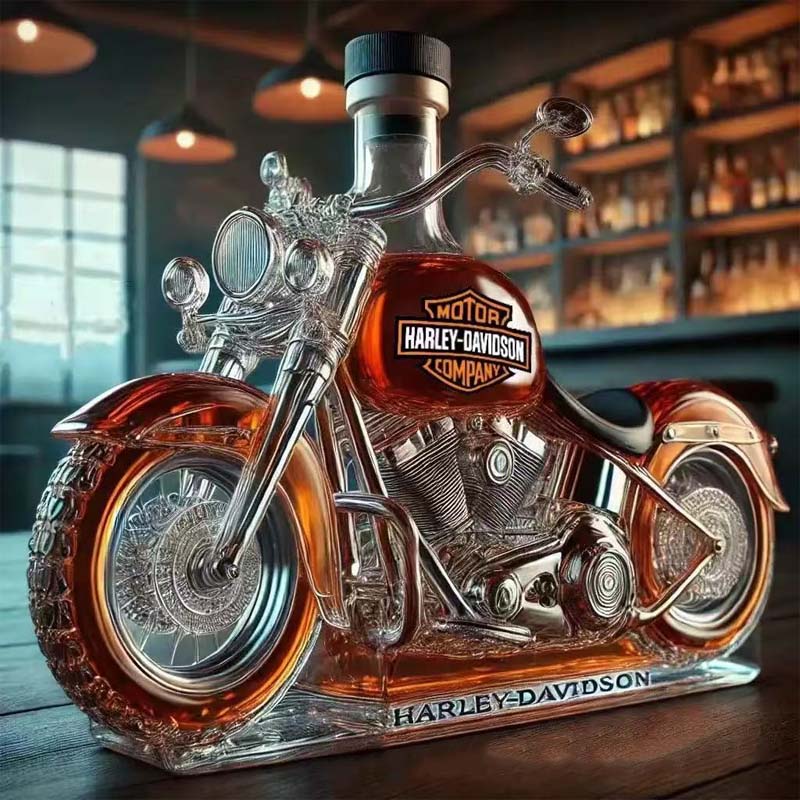 BikeBottle™ / Kreative Motorrad-Weinflasche Aus Glas