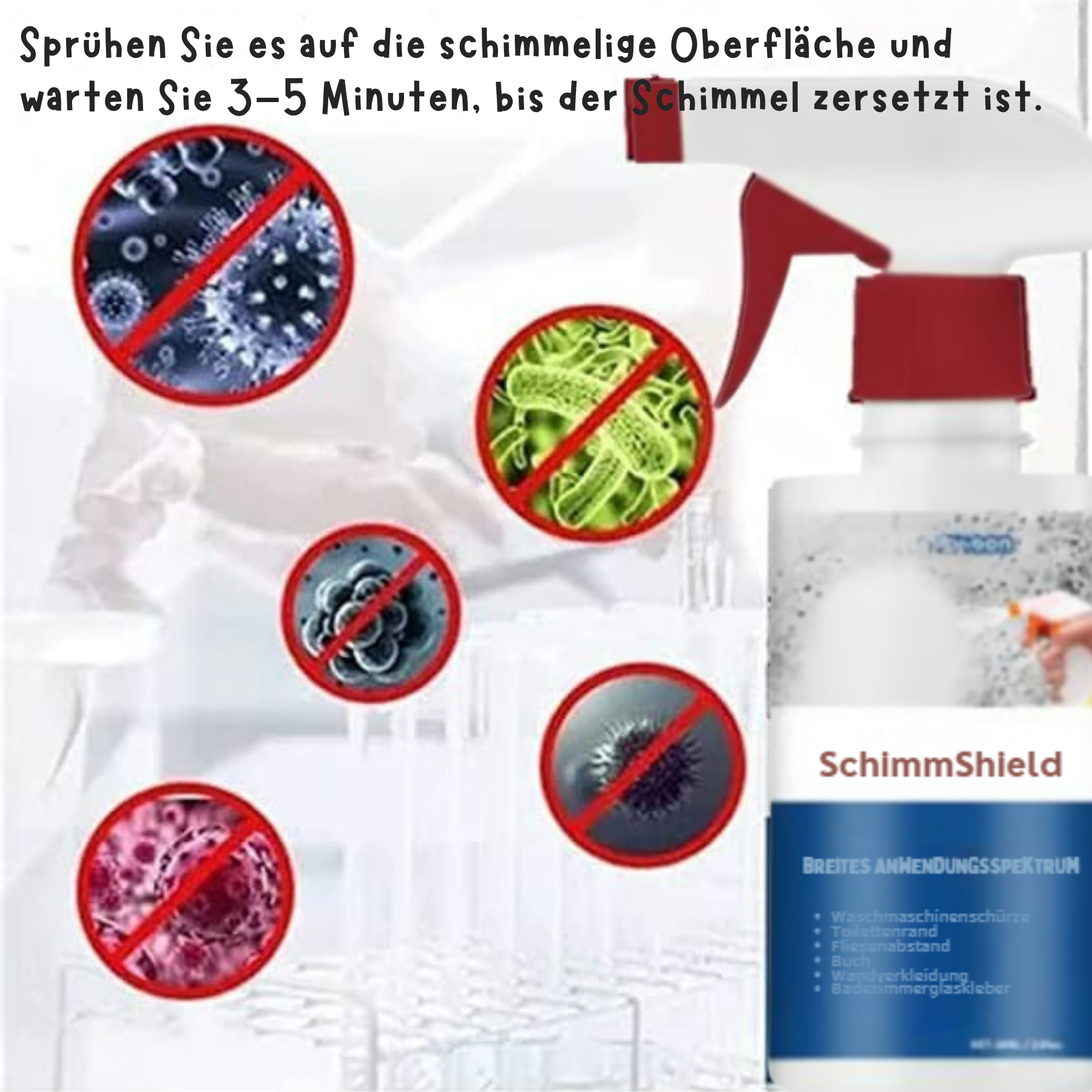 SchimmShield™ / Leistungsstarker Schimmelreinigungsschaum