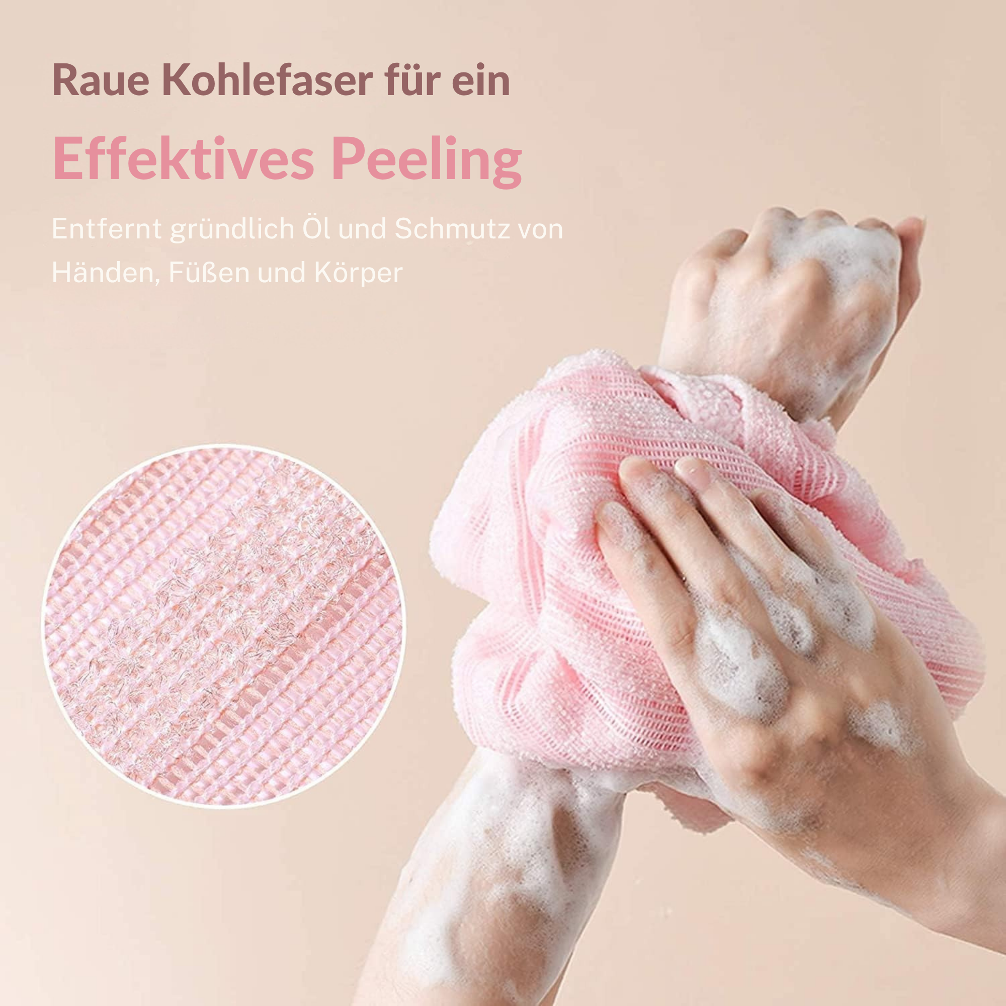 1+1 GRATIS | Luisa Peelingtuch – Antibakterielle Tiefenreinigung für seidig glatte Haut