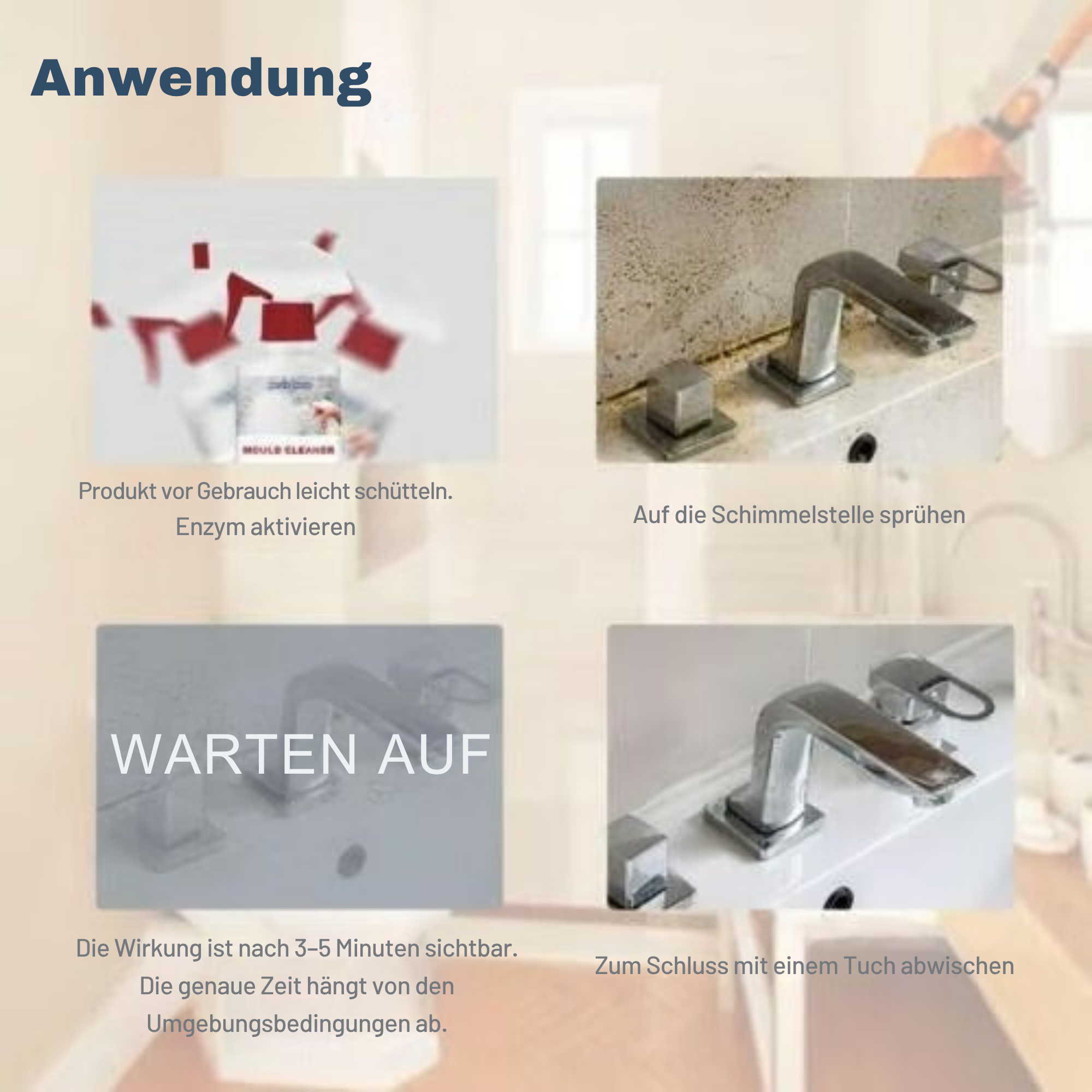 SchimmShield™ / Leistungsstarker Schimmelreinigungsschaum