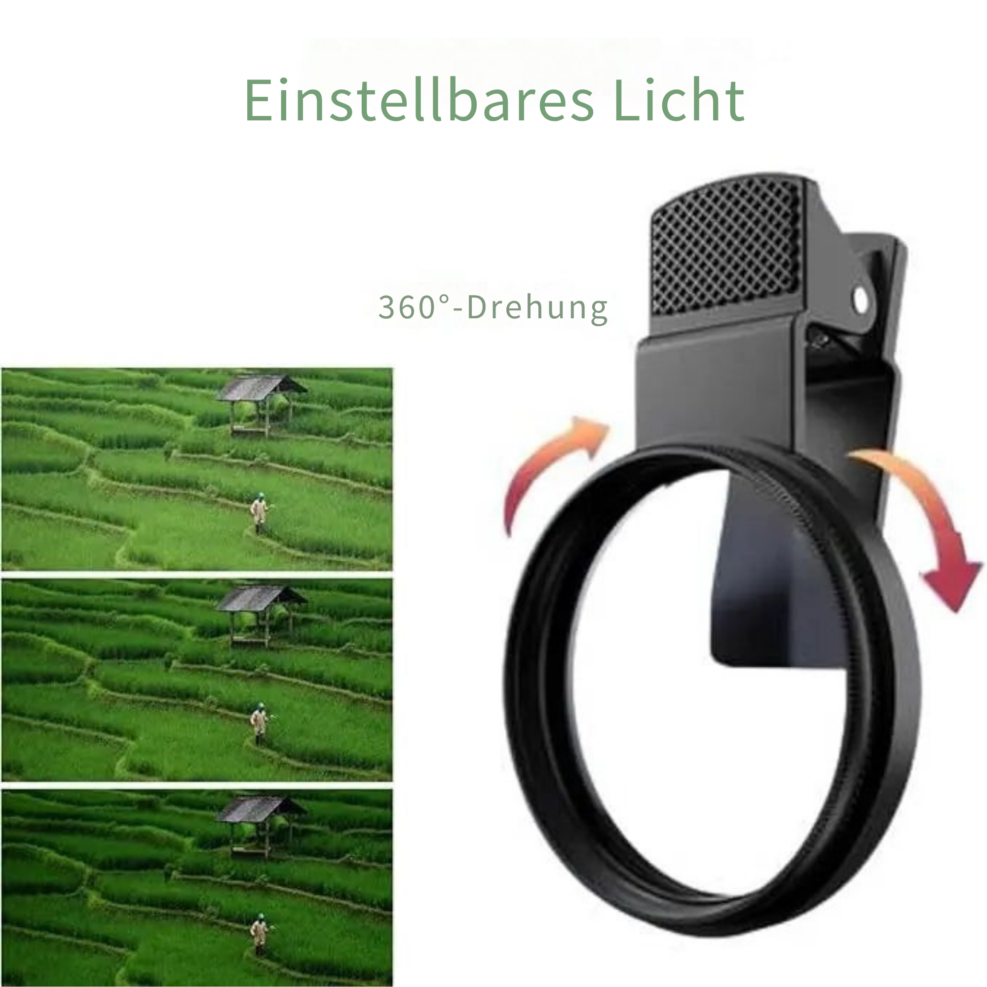 FotoFilter™ / 52mm CPL-Smartphone-Filter für Weniger Blendung & Sattere Farben