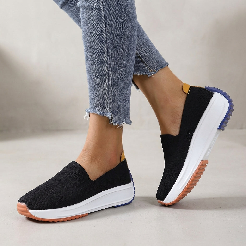 Modern Knit Slip-On Platform Orthopedic Sneakers