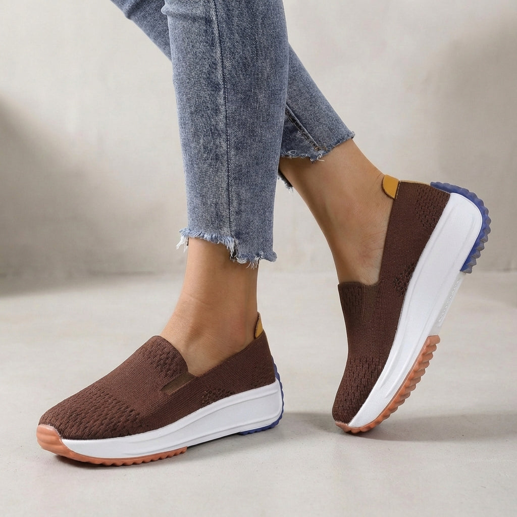 Modern Knit Slip-On Platform Orthopedic Sneakers