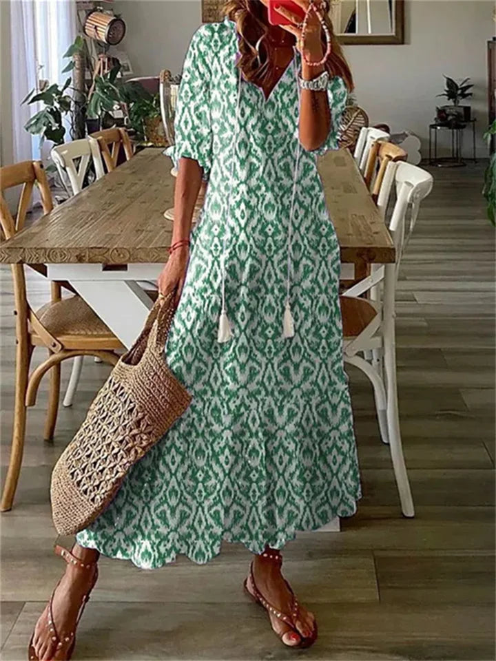Clotilde | Leichtes, sommerliches Damen-Maxikleid