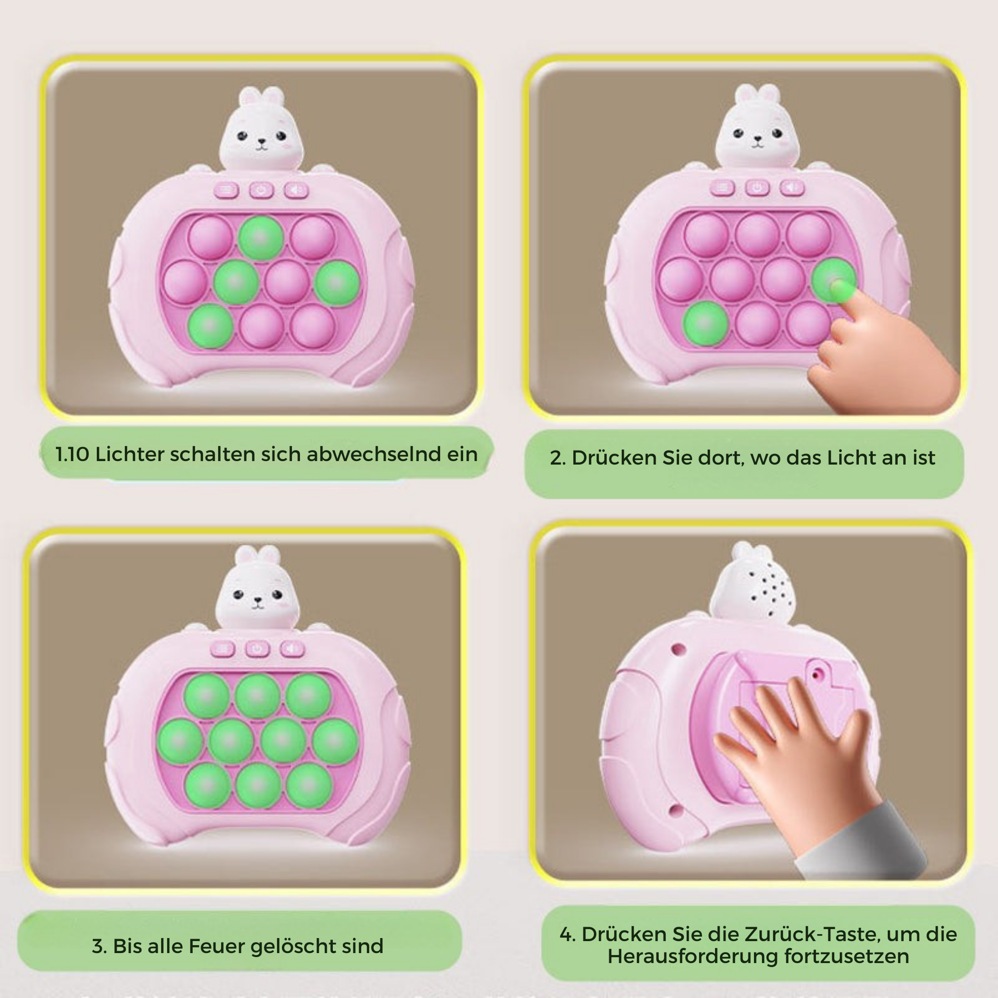 KnallKnopf™ / Spaßiges Spiel Für Kinder Mit Licht Und Ton!