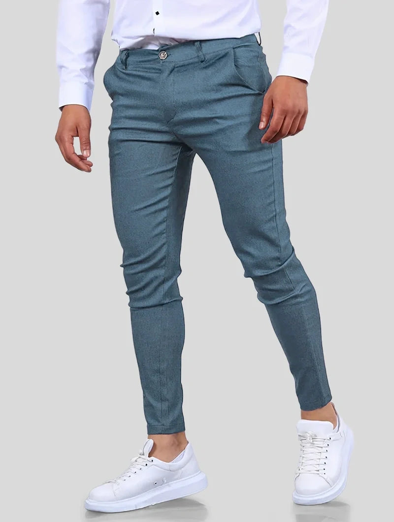 Flexform – Slim-Fit Stretchhose in Blau mit 4-Wege-Stretch für maximale Beweglichkeit