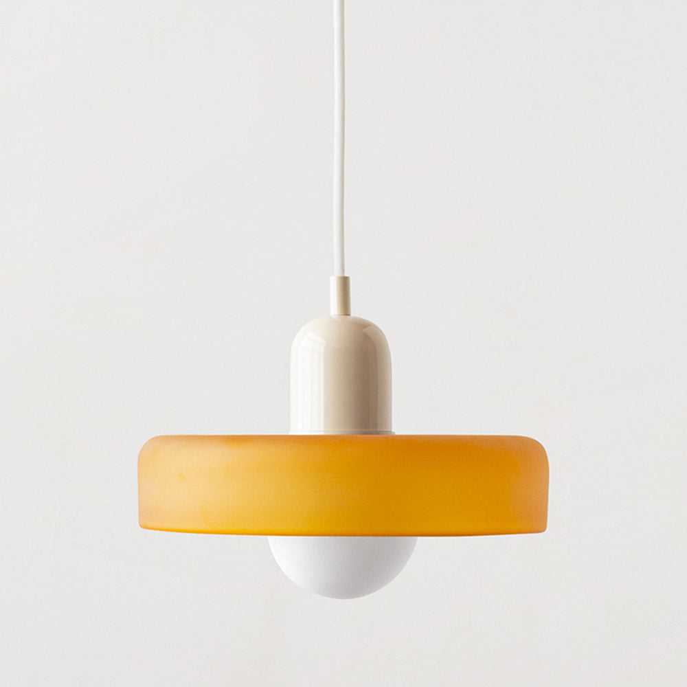 Aurelio™ | Bauhaus-Pendelleuchte aus farbigem Glas