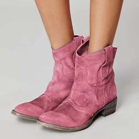 Suvella / Stilvolle Stiefeletten aus weichem Wildleder-Look