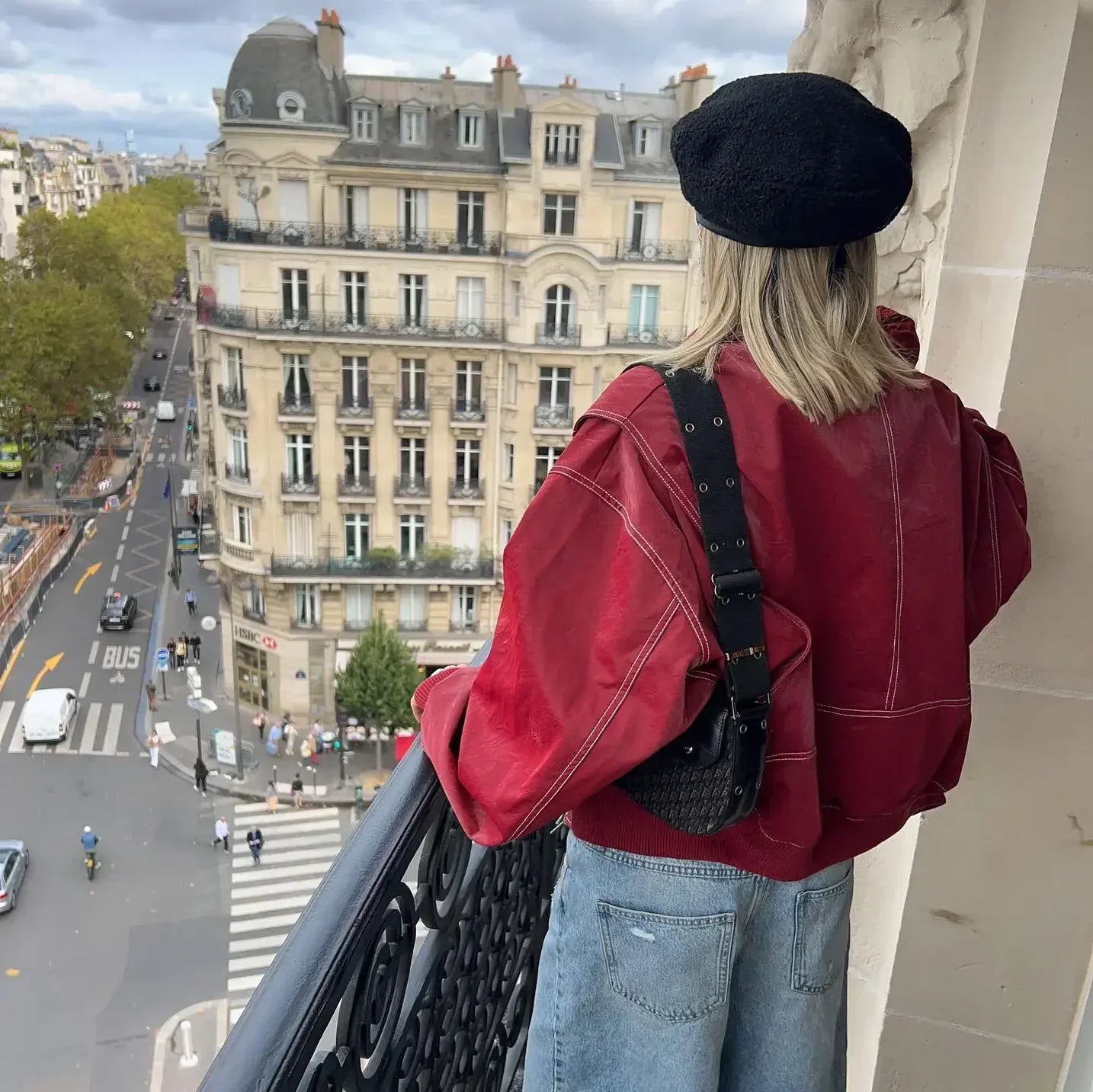 Faye™ – Übergroße Lederjacke