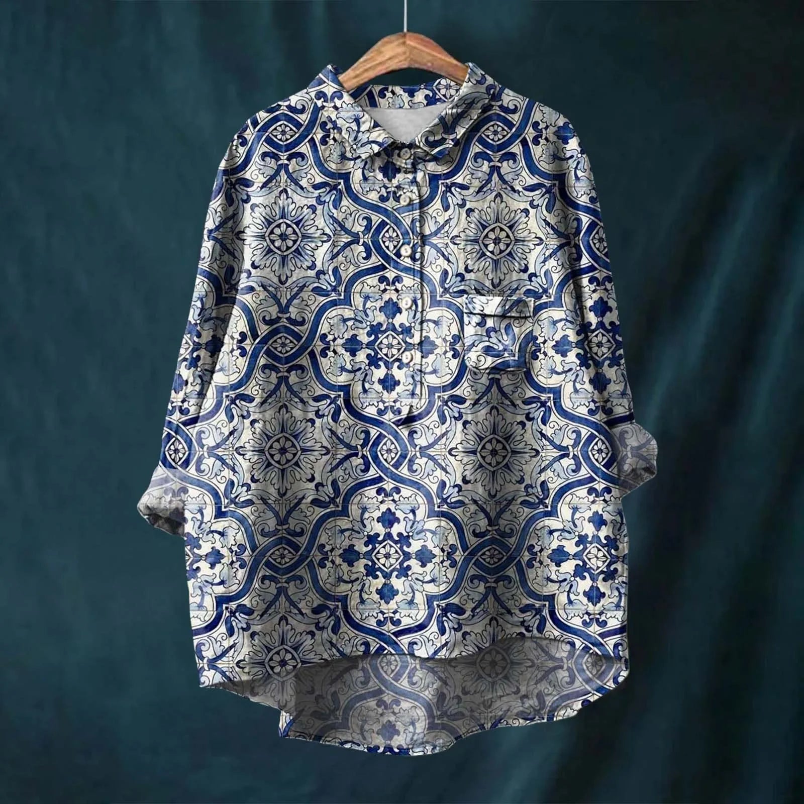 Liesa – Elegante Damenbluse mit Blumenmuster