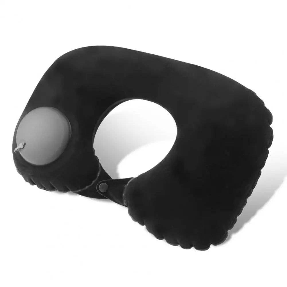 NackenNest™ / U-förmiges aufblasbares Reisekissen, schnell aufblasendes Schlafkissen, leichtes Nackenkissen, Müdigkeitsinstitute, Halswirbel