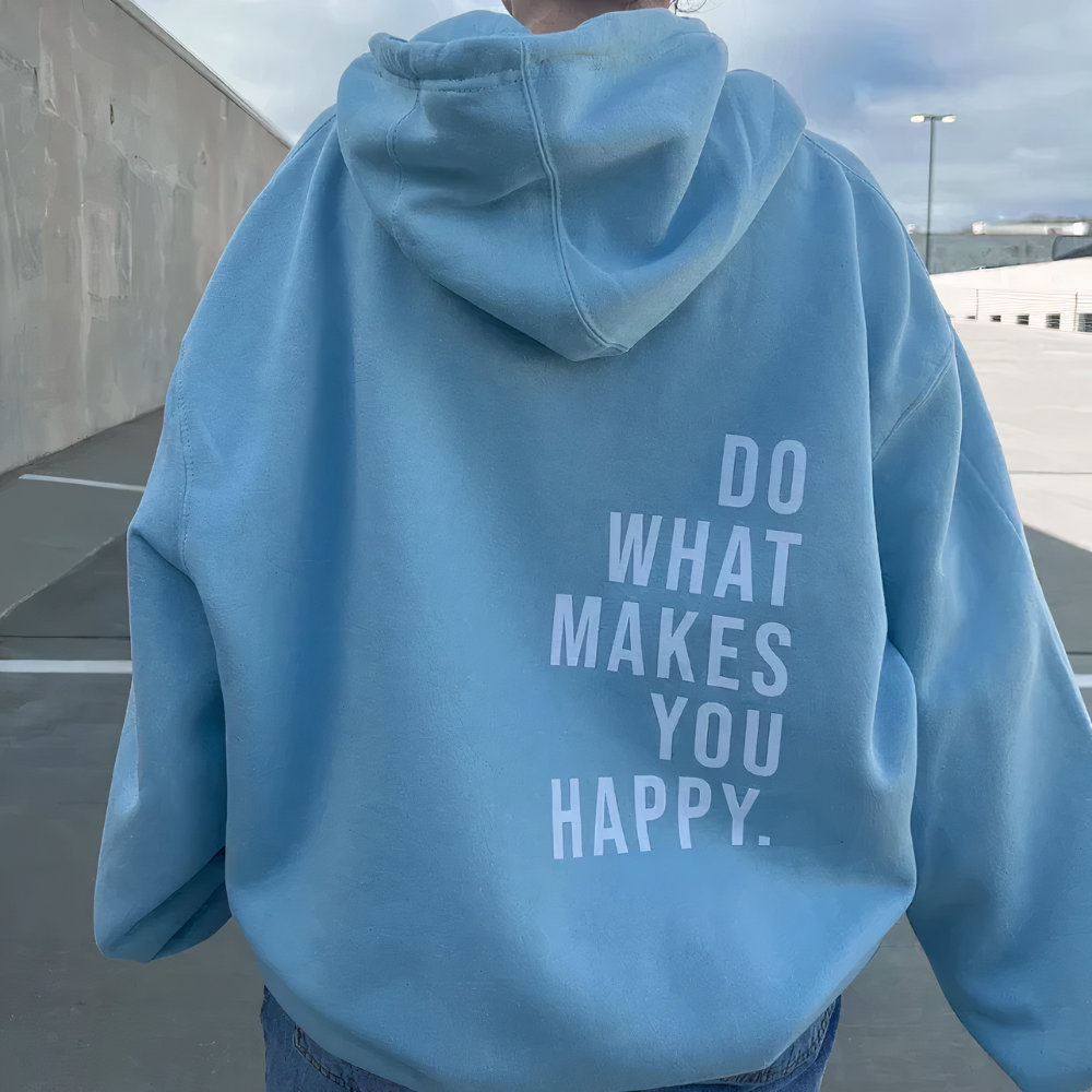Hedy™ / "Do What Makes You Happy." Übergrößen Hoodie