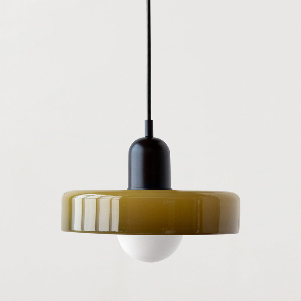 Aurelio™ | Bauhaus-Pendelleuchte aus farbigem Glas
