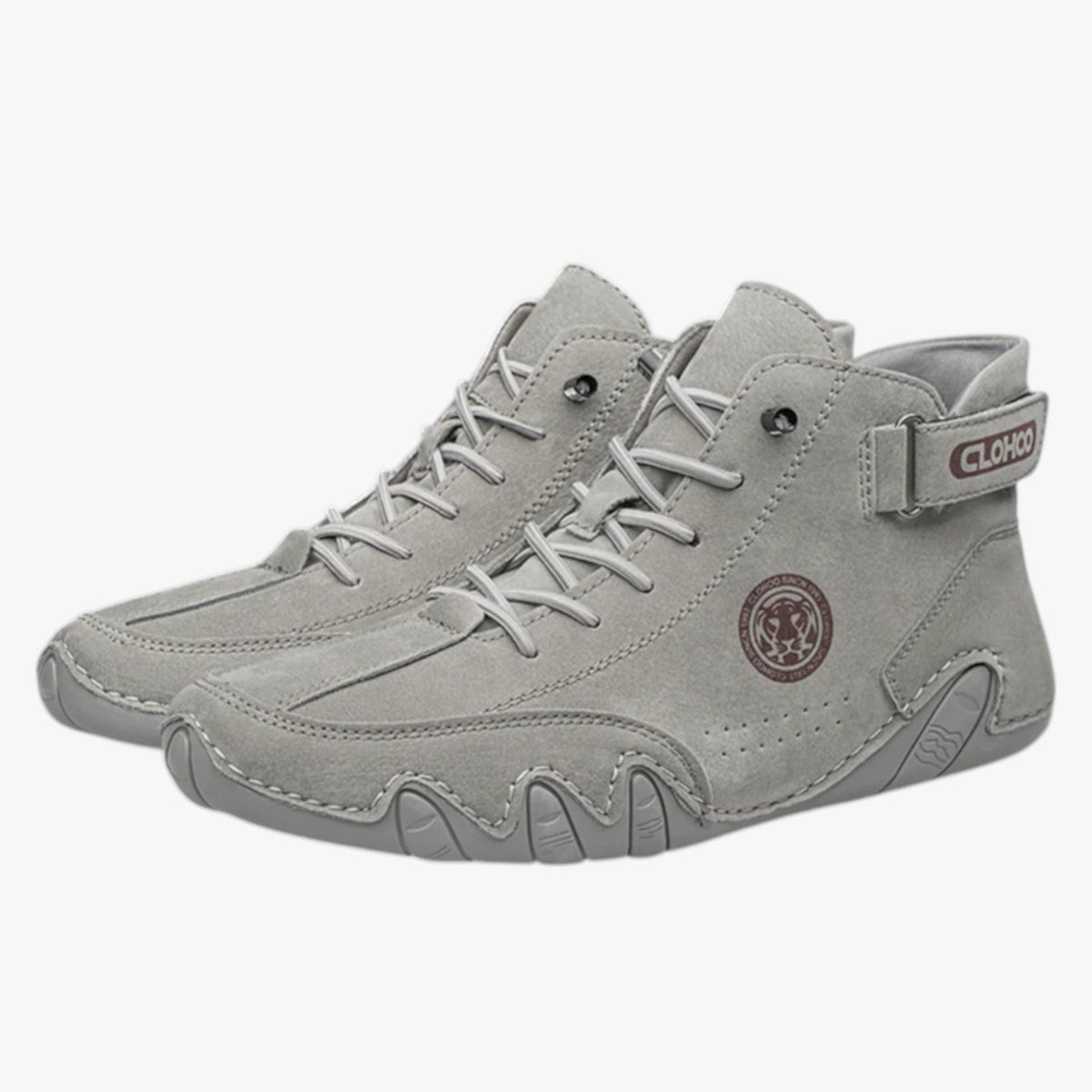 Heren sneakers van licht en ademend leer, comfort bij elke stap