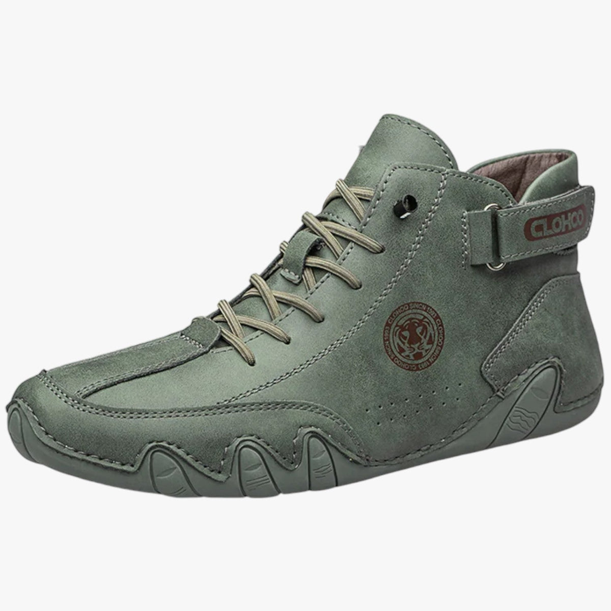 Heren sneakers van licht en ademend leer, comfort bij elke stap