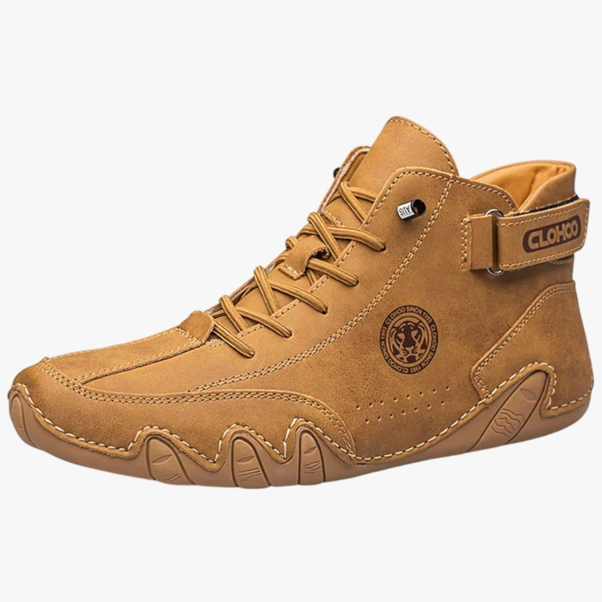 Heren sneakers van licht en ademend leer, comfort bij elke stap