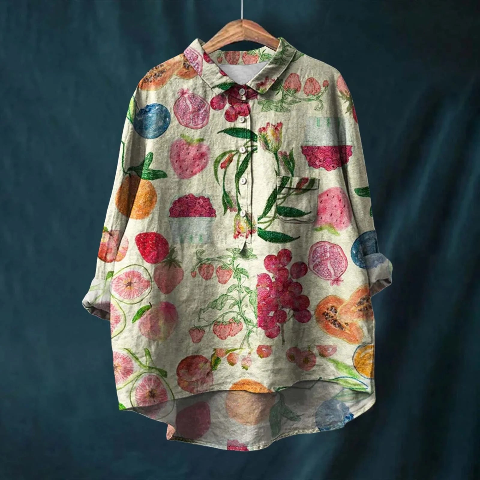 Liesa – Elegante Damenbluse mit Blumenmuster