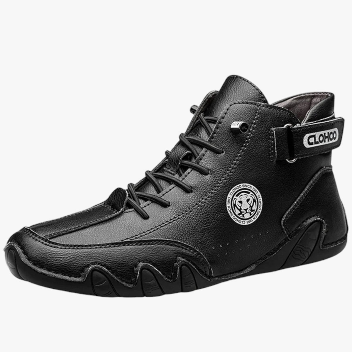 Heren sneakers van licht en ademend leer, comfort bij elke stap