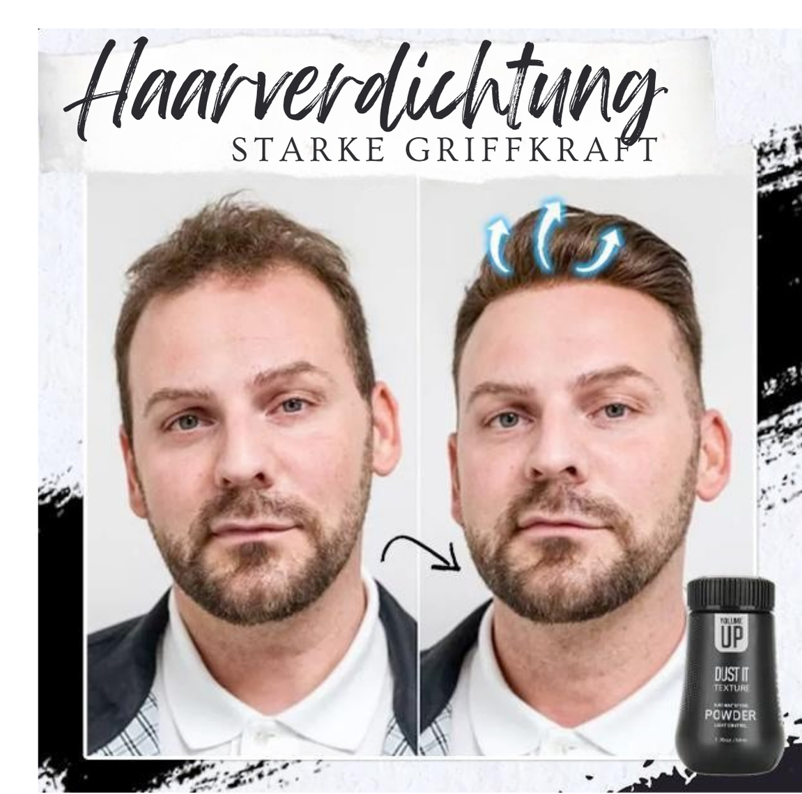 1 + 1 GRATIS | Viktoria™ Haarpuder für sofortiges Volumen und stylischen Halt – ganz ohne Gel!