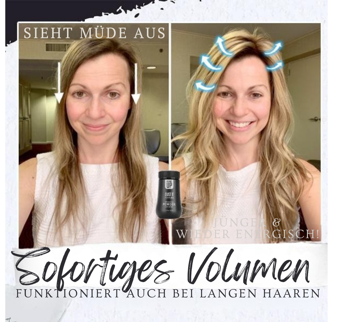 1 + 1 GRATIS | Viktoria™ Haarpuder für sofortiges Volumen und stylischen Halt – ganz ohne Gel!