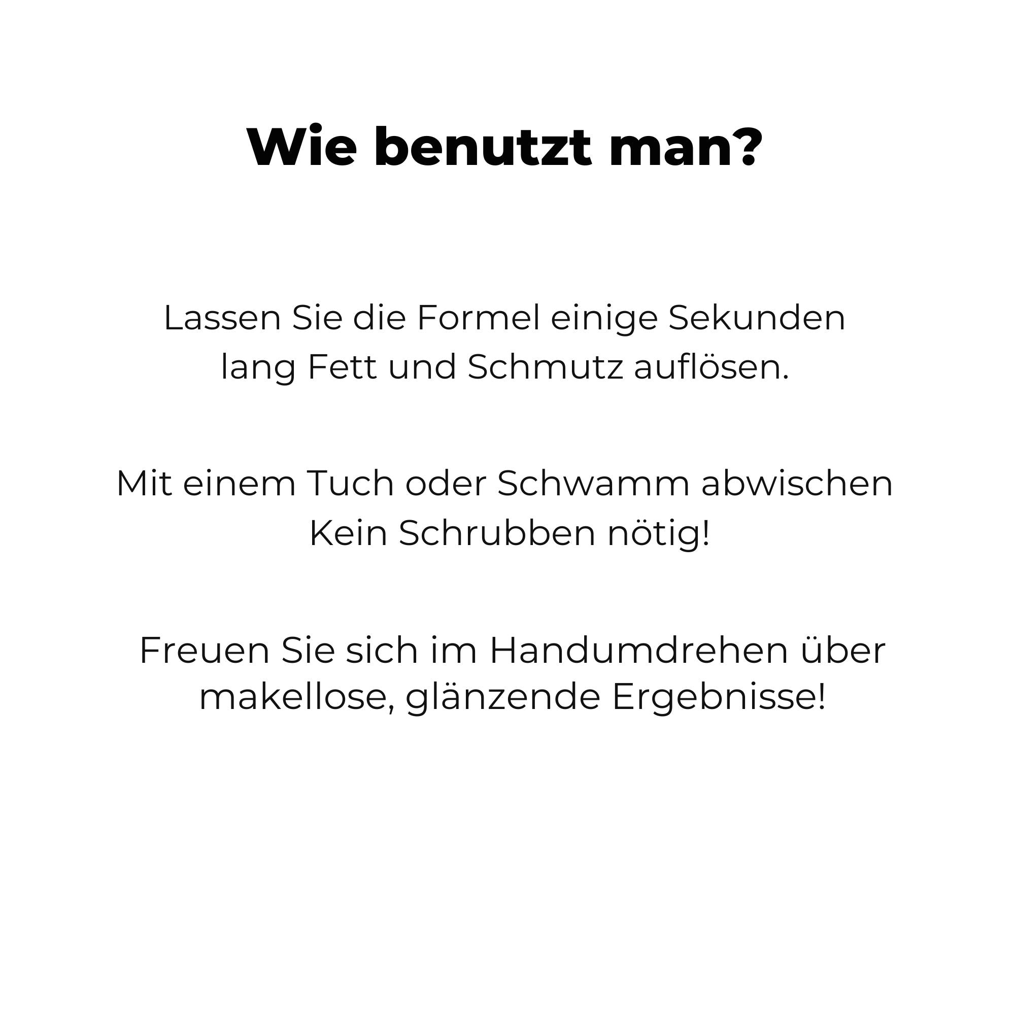 GlanzGenie™ / Spülfreies Entfettungsspray