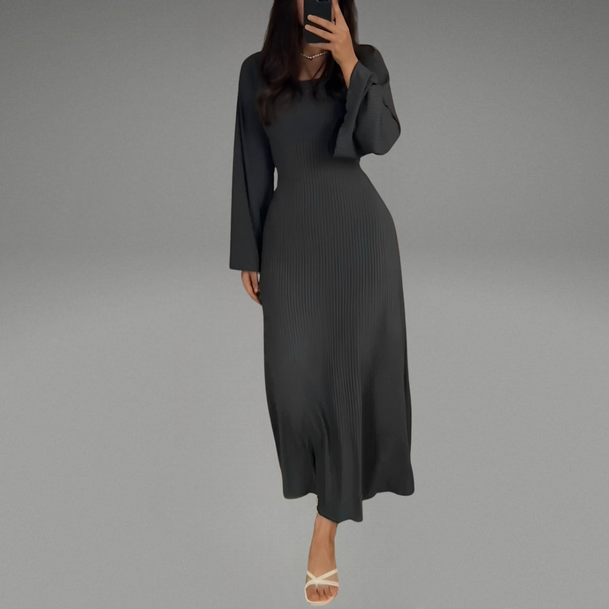 Beatrice™ | Gestricktes Maxikleid