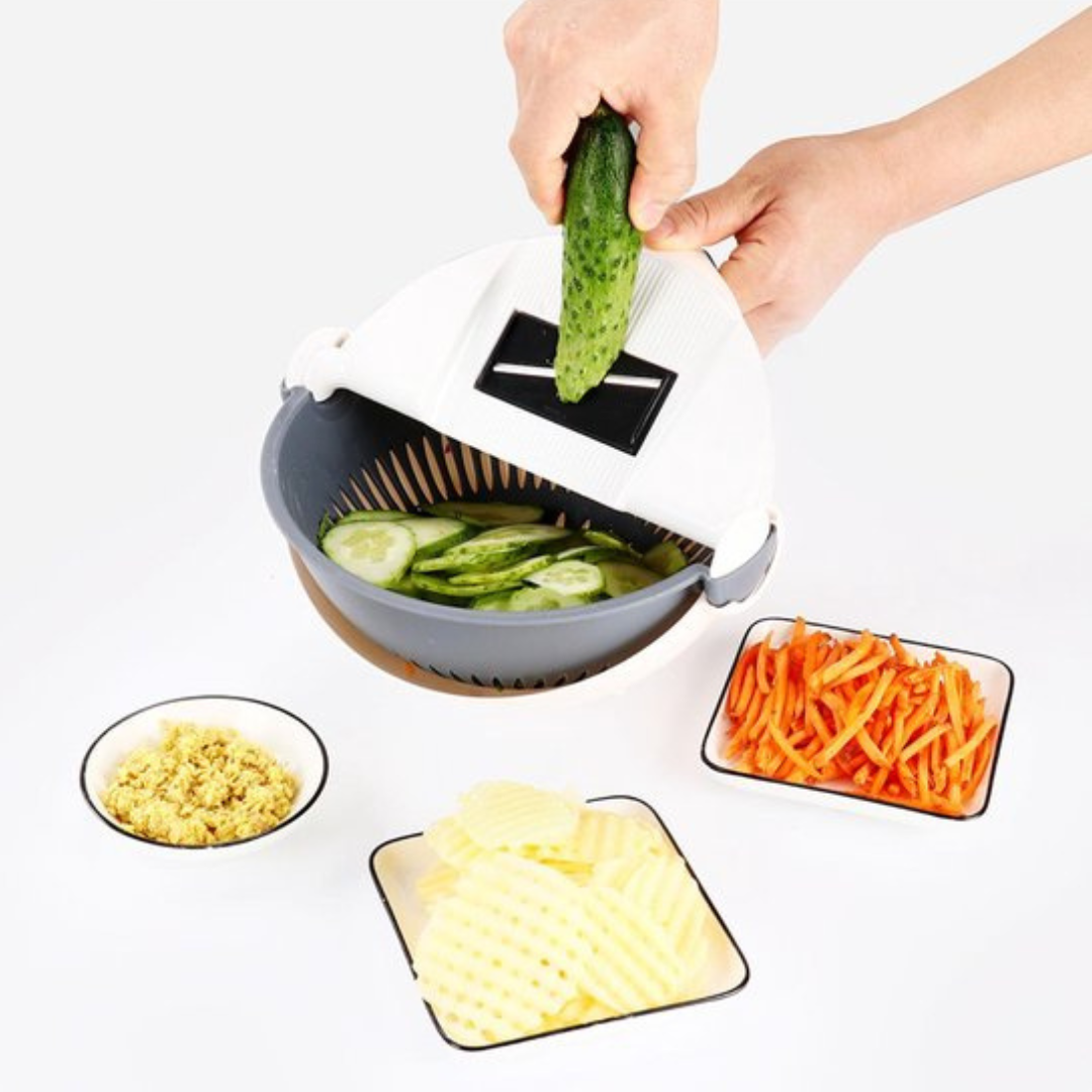 SchnittSchüssel™ / 7-In-1 Gemüseschneider Mit Abtropfkorb
